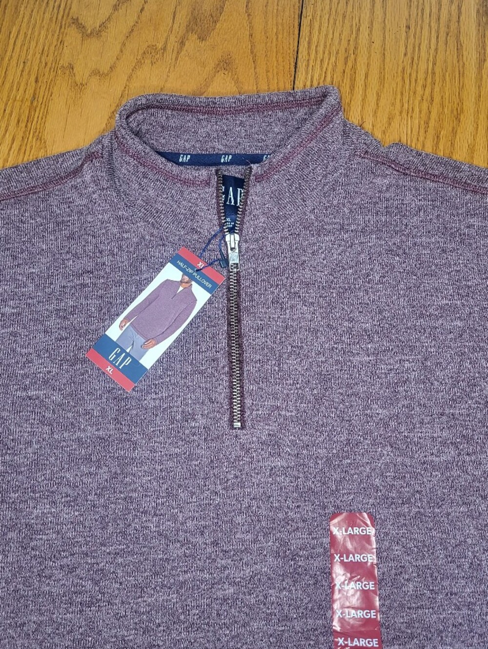 ✨️NEW Gap Mens 3/4 Zip Sweater XL